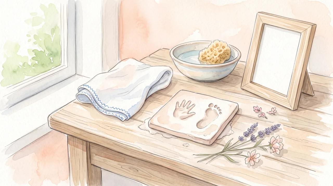 Baby hand and footprints: when, what from, how to keep